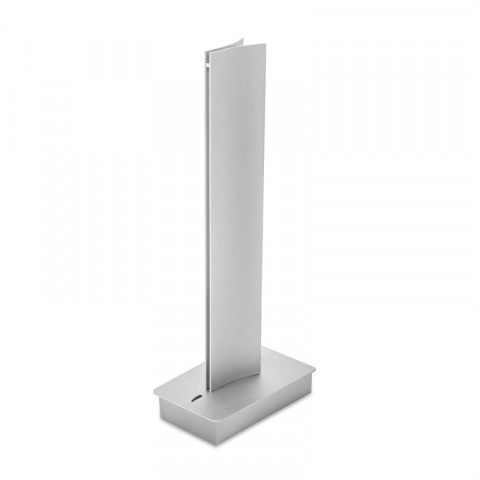 Lampe bravo, aluminium et acrylique, gris