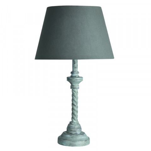 Lampe de table 53 cm, en bois couleur grise