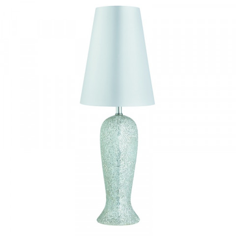 Lampe de table antique mosiac 27 cm, argent
