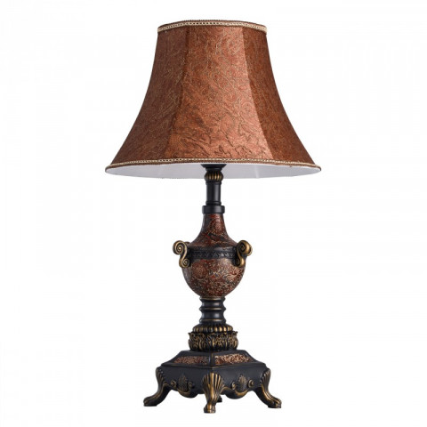 Lampe de table marron country 1 ampoule 65 cm