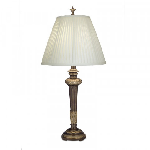 Lampe empire, avec abat-jour ivoire