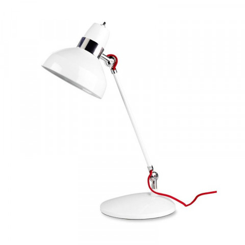 Lampe flex, acier, blanc et chrome