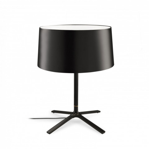 Lampe hall, avec abat-jour en textile noir