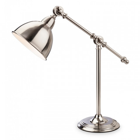 Lampe hampton, chrome brossé
