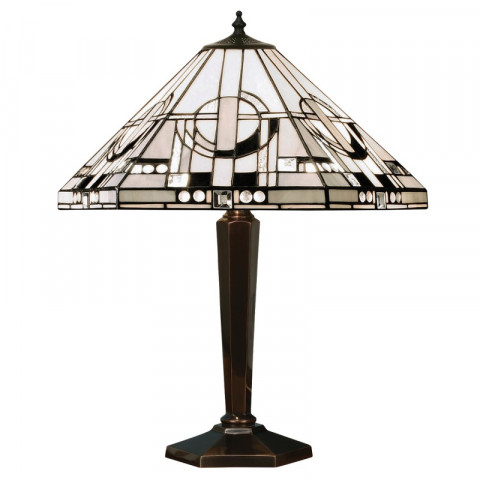 Lampe metropolitan, verre et laiton