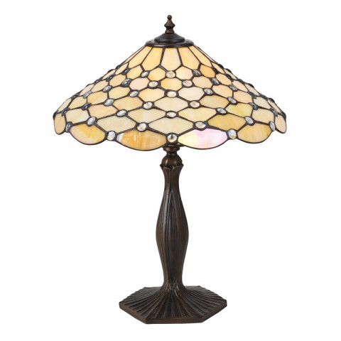 Lampe pearl, verre et zinc