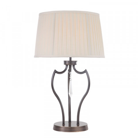 Lampe pimlico, bronze foncé, avec abat-jour