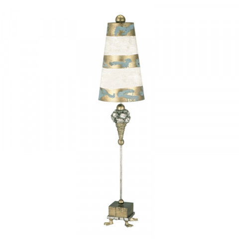 Lampe pompadour, avec abat-jour