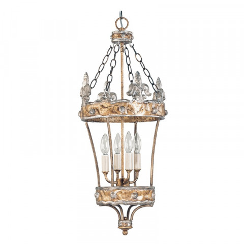 Lanterne crown, or et argent, 4 ampoules