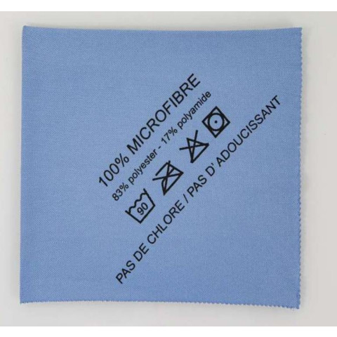 Lavette microfibre vitre Bleu 40x45 cm - Sachet de 5 unités - 700065