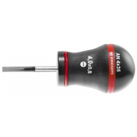 Tournevis Protwist FACOM pour vis à fente - lame courtes - 5,5 x 35 mm - AN5.5X35