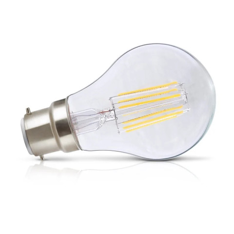 Led fil cob bulb b22 8 w 2700 k claire blister