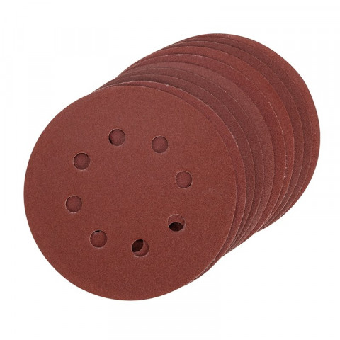 Lot de 10 disques abrasifs treillis auto-agrippants 125 mm - Grain 240