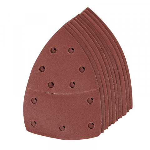 Lot de 10 feuilles abrasives auto-agrippantes 102 x 62 mm, 93 mm - Grain 180