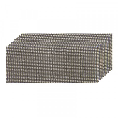 Lot de 10 feuilles abrasives treillis auto-agrippantes 115 x 230 mm