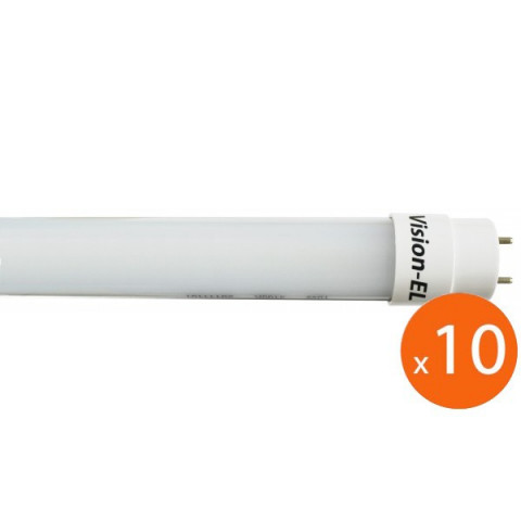 Lot de 10 tubes LED T8 24W 1500mm - 2150lm - Couleur eclairage - Blanc neutre