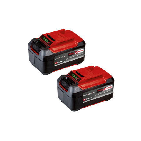 Lot de 2 batteries einhell 18v power x-change - 5.2ah - twinpack