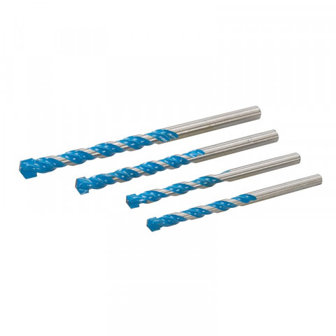 Lot de 4 forets multi-matériaux - 4 pcs