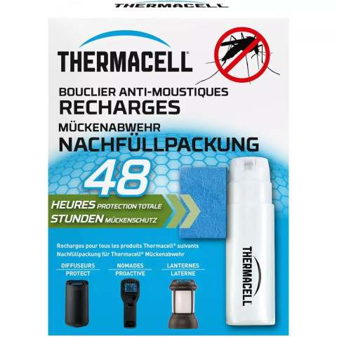 Lot de recharges thermacell 48h pour protection anti-moustiques