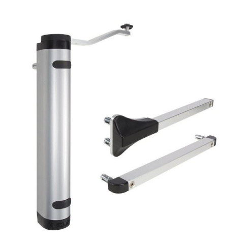 Ferme porte réglable avec bras pour charnière 90° et 180° pour porte jusqu'à 150 kg - LOCINOX -