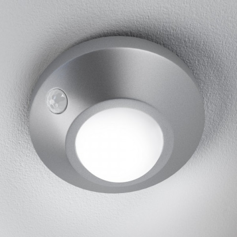 Luminaire à piles nightlux plafond - finition - argent