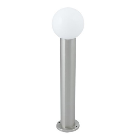 Luminaire de jardin pour culot e27 - alu brossé - taille - 80cm