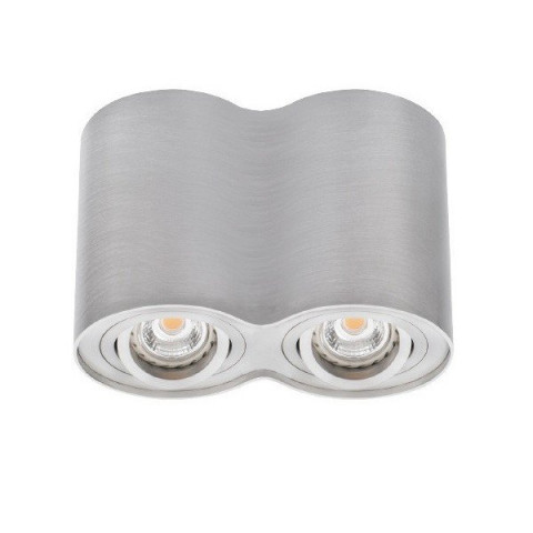 Luminaire orientable double - finition - gris patiné