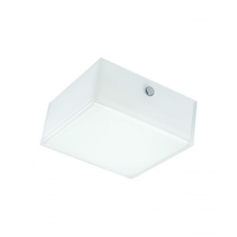 Lunive quadro 8 watt - applique ou plafonnier led 110x110mm - couleur éclairage au choix