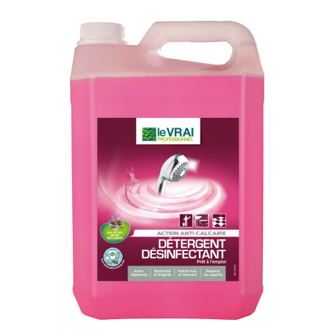Detergent desinfectant sanitaire 5 en 1 - le vrai - 5 litres - le vrai actionpin - 4522