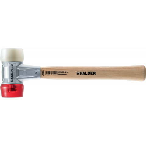 Maillets baseplex, avec boîtier en zinc moulé et manche en bois, ø 25, en nylon et en acétate de cellulose
