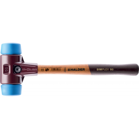 Maillets simplex, avec boîtier en fonte malléable et manche en bois ø 40, tpe souple