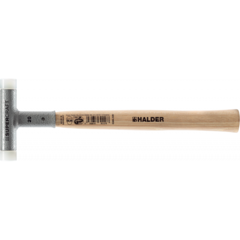 Maillets supercraft sans rebond, avec manche en hickory, vernis, ø 20, nylon
