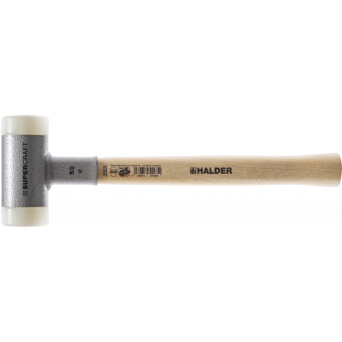 Maillets supercraft sans rebond, avec manche en hickory, vernis, ø 25, nylon