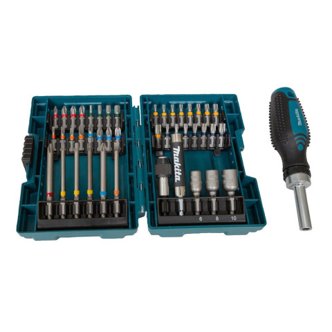 Coffret 43 accessoires de vissage + tournevis à cliquetE-MAKITA - 25096