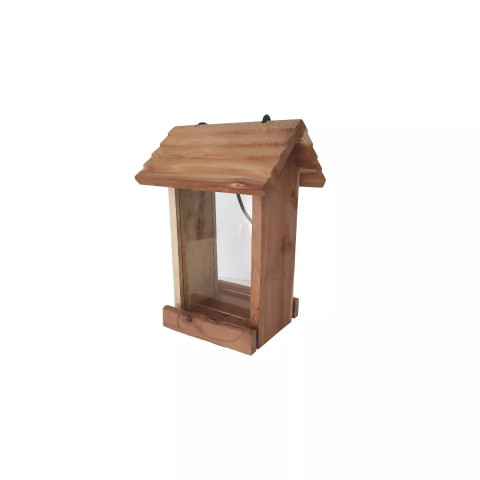 Mangeoire "silo montana red cedar" pour oiseaux de la nature