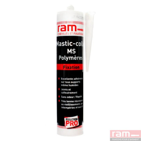 Mastic Colle Polymère hybride Noir 300ml