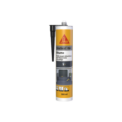 Mastic colle sika sikaseal-164 bitume - noir - 300ml