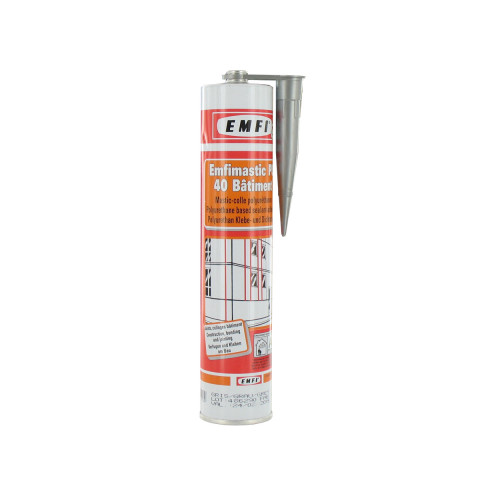 Mastic polyuréthane gris emfi pu 40 bâtiment 310ml