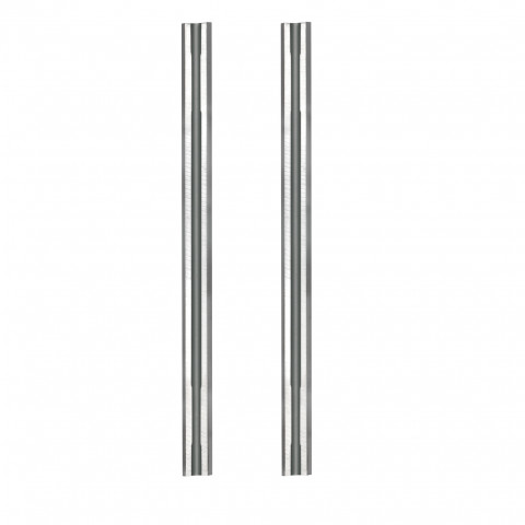 2 fers de rabot réversible au carbure Longueur (mm) : 75.5 / hauteur (mm) : 5.5 / epaisseur (mm) : 1.1 / angle (°)