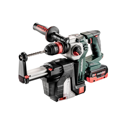 Marteau perforateur burineur + extracteur de poussières metabo - kha 18v - ltx bl 24 quick + isa 18 ltx 24 pick+mix (sans batterie ni chargeur), coffret - 600211900