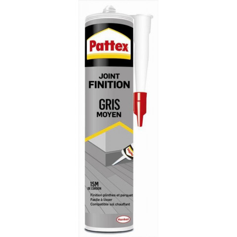 Mastic joint finition gris moyen PATTEX - cartouche 300 ml - 2703574