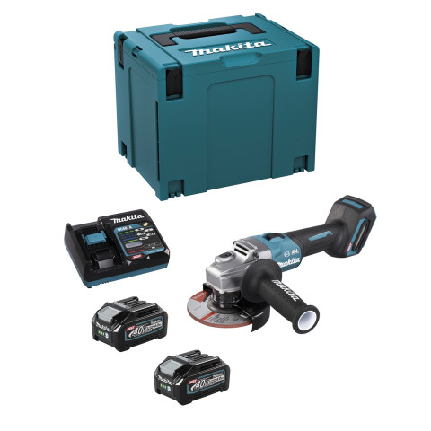 Mini-meuleuse makita ga005gm201 xgt® (2 x 4,0 ah dc40ra makpac 4)