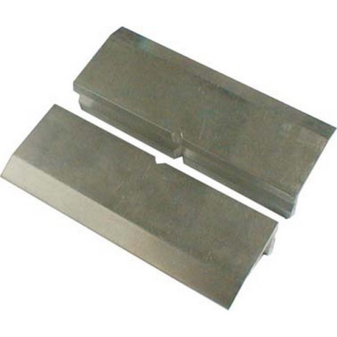 Mors aluminium prismatique pour étau, sans ressort de fixation, Larg. : des mors : 125 mm