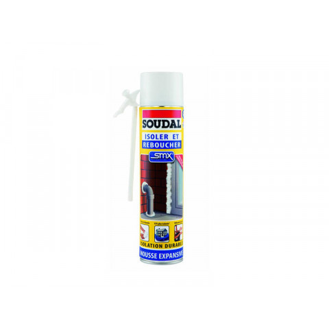 Mousse expansive Low-MDI Polyuréthane 500mL SOUDAL 123202