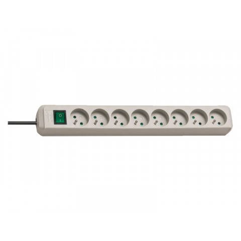 Multiprise Eco-line 6 prises avec interrupteur Argent 1,5m BRENNENSTUHL 1159451516