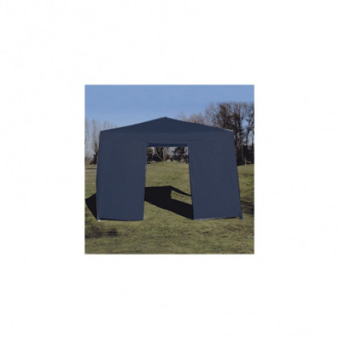 Mur tonnelle de jardin 3 x 3 avec porte bleue