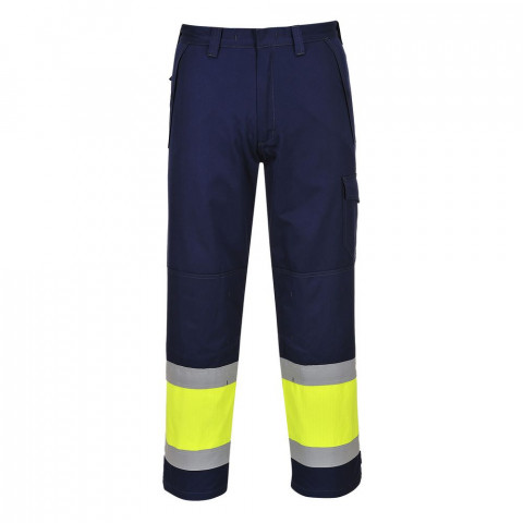 Pantalon de travail haute visibilité multirisques portwest modaflame - Taille au choix