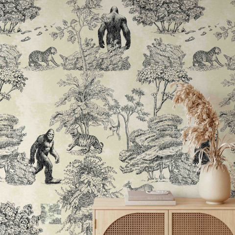 Papier peint Mystique Bigfoot toile de Jouy - BIGFOOT TOILE++