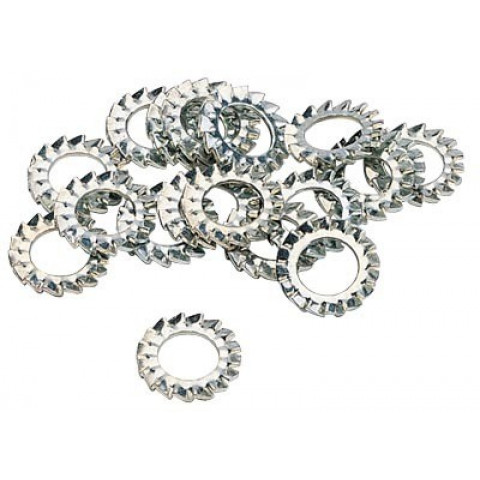 Boîte 200 rondelles éventail ø7 acier zingué negoce-plus - 7.4 x 12.5 x 0.8 mm - az07blc