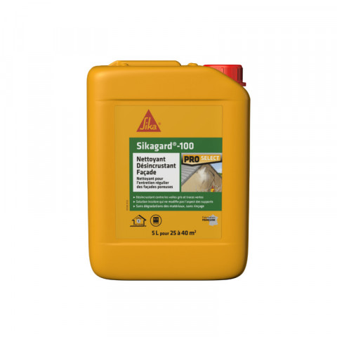 Nettoyant désincrustant façade sika sikagard-100 - 5l